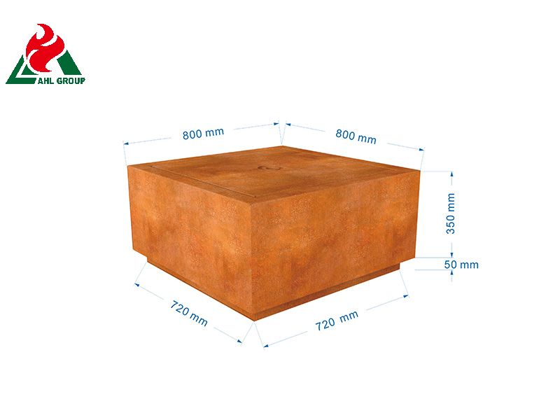 WF08 Corten steel water fountain For Park Project