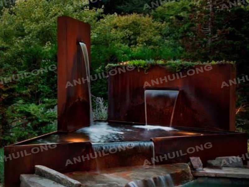 Small Corten Water Fountain For Resort Germany