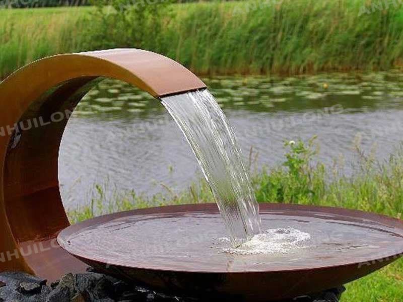 Corten Water Fountain For patio Abu Dhabi