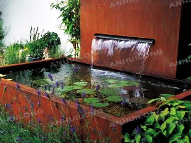 Corten Water Feature For Park Project Perth