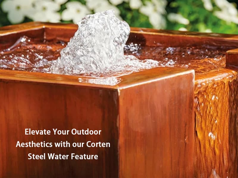 Why is Corten steel the Best Material for a Water Feature?