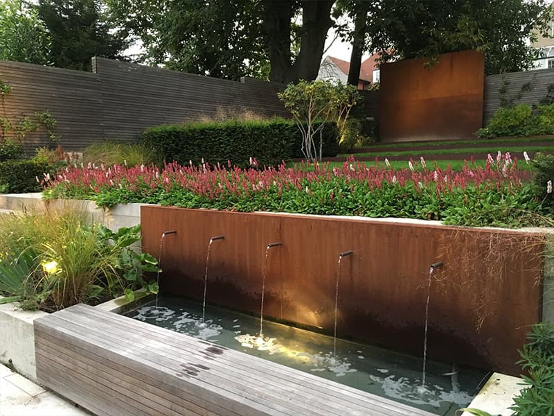 Can you use corten steel for a pond?