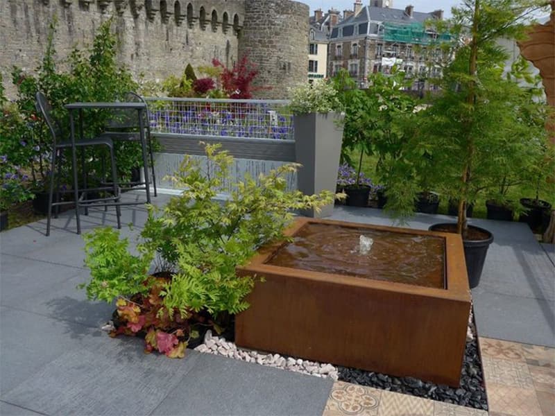 Can Corten Steel Be Used As A Water Feature Or Bowl?